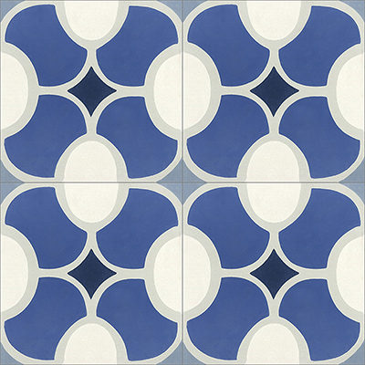 Studio Cement Tile | Jolla Blue | Cement Tiles in Stock